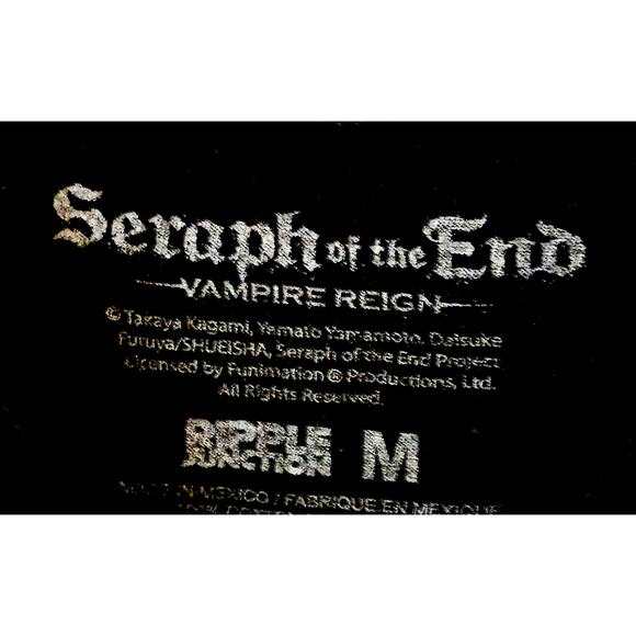 SERAPH of the End Vampire Reign Black Anime T-Shirt Size M Ripple Junction - Picture 2 of 4